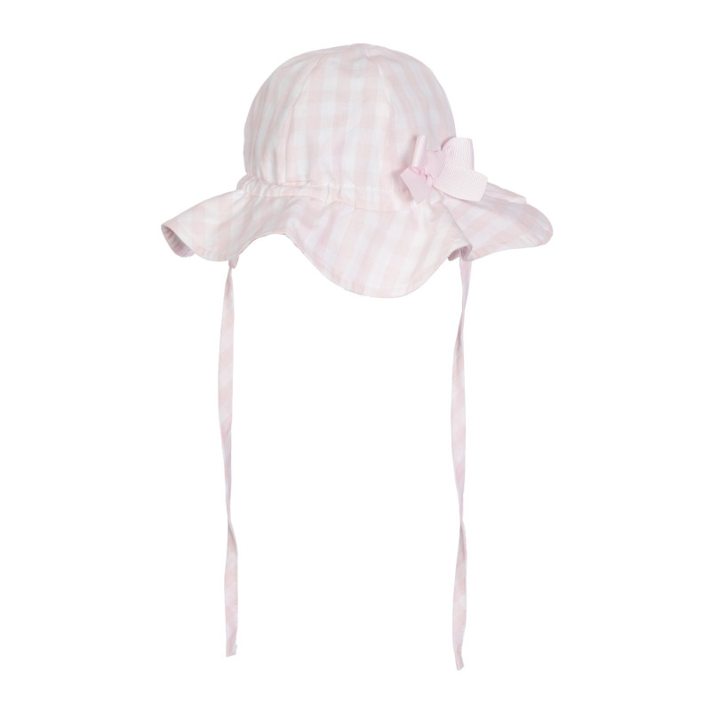 Памучна шапка за бебе на каре  255330