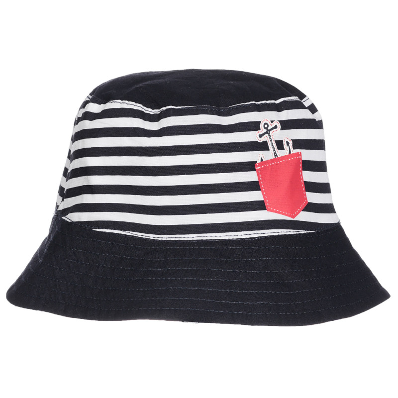 Памучна шапка с морски принт за бебе, многоцветна  255336