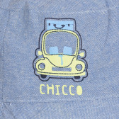 Памучна шапка с щампа на кола за бебе, синя Chicco 255340 2