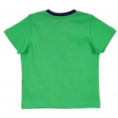 Памучен комплект от тениска и къси панталонки за бебе, многоцветен Chicco 255400 5