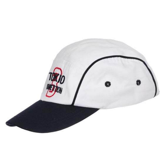 Памучна шапка TOKIO за бебе, бяла Chicco 255437 