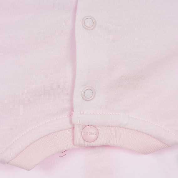 Памучна пижама - блуза и ританки за бебе, розова Chicco 255569 4
