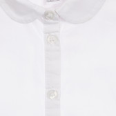 Памучна риза с къс ръкав и обла яка, бяла Chicco 255597 2