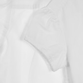 Памучна риза с къс ръкав и обла яка, бяла Chicco 255599 4