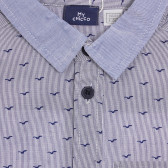Памучна риза с къс ръкави графичен принт, синя Chicco 255616 2