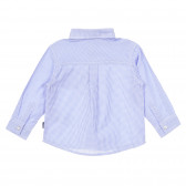 Памучна карирана риза за бебе в синьо и бяло Chicco 255630 4