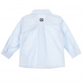 Памучна синя риза с папийонка за бебе, синя Chicco 255633 3