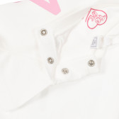 Памучна тениска с графичен принт за бебе, бяла Chicco 255652 3