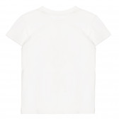 Памучна тениска с графичен принт за бебе, бяла Chicco 255653 4