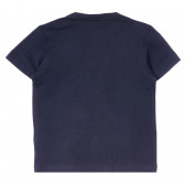 Памучна тениска с графичен принт за бебе, синя Chicco 255657 4