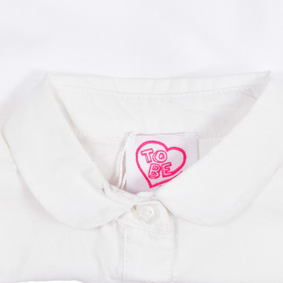 Памучна риза с копчета на цветя за бебе, бяла Chicco 255664 3