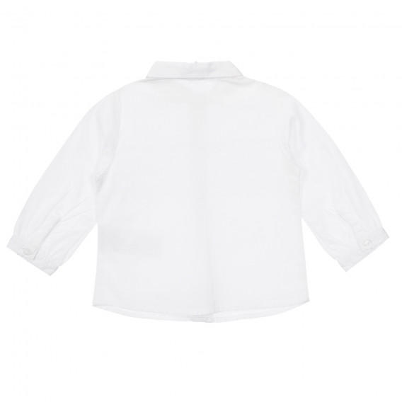 Памучна риза с копчета на цветя за бебе, бяла Chicco 255665 4