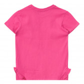 Памучна тениска с брокатени надписи, розова Chicco 255712 4