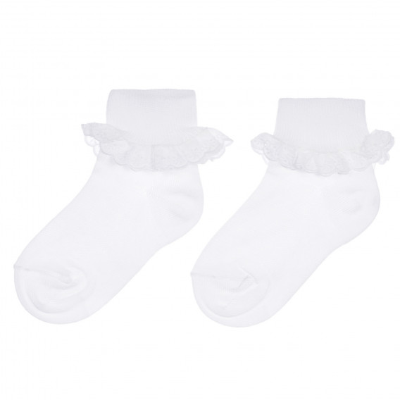 Чорапи с дантела, бели Chicco 255884 