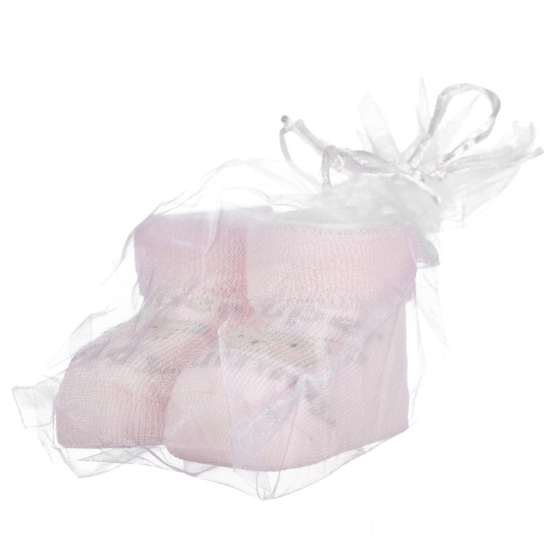 Плетени чорапи DADDY за бебе розови  255893