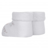 Плетени чорапи MOMMY AND DADDY за бебе, бели Chicco 255897 3