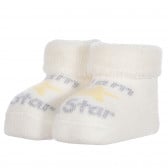 Плетени чорапи I AM A STAR за бебе, бежови Chicco 255900 2