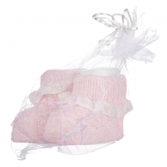 Плетени чорапи за бебе, розови Chicco 255908 