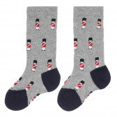 Комплект от два чифта чорапи за бебе в сиво и синьо Chicco 255929 2