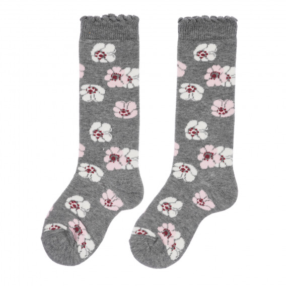 Комплект от три чифта чорапи за бебе в розово и сиво Chicco 255935 4