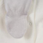 Комплект блуза с ританки за бебе в бяло и сиво Chicco 255953 4