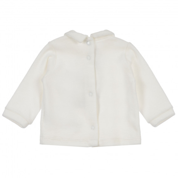 Комплект блуза с ританки за бебе в бяло и сиво Chicco 255954 5
