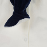 Плюшен комплект от две части за бебе в бяло и синьо Chicco 255960 4