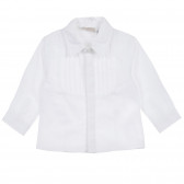 Памучен комплект риза и панталон за бебе, бял Chicco 256060 2