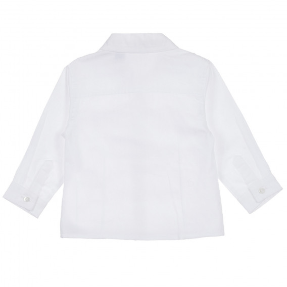 Памучен комплект риза и панталон за бебе, бял Chicco 256064 5