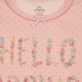 Памучна пижама HELLO SPRING за бебе, розова Chicco 256084 3
