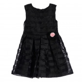 Памучна рокля за бебе, черна Chicco 256089 