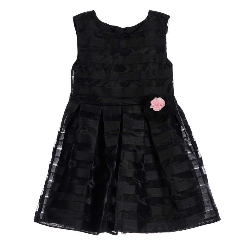 Памучна рокля за бебе, черна  256089