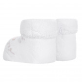 Плетени чорапи MOMMY AND DADDY за бебе, бели Chicco 256144 2