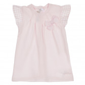 Памучен комплект рокля с гащи за бебе, розов Chicco 256219 2