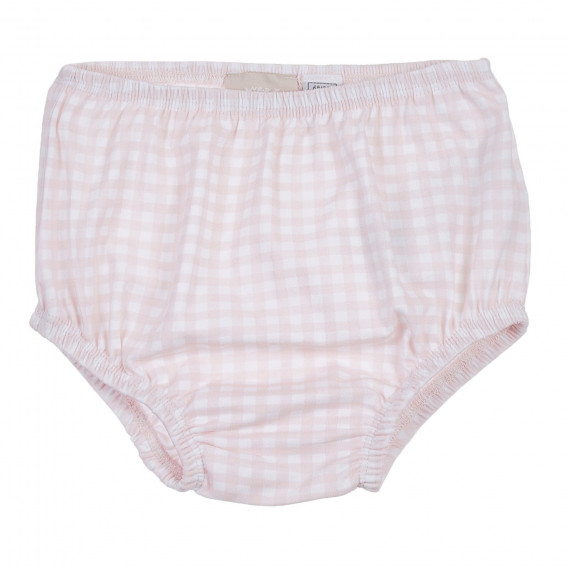 Памучен комплект рокля с гащи за бебе, розов Chicco 256224 6