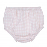 Памучен комплект рокля с гащи за бебе, розов Chicco 256225 7