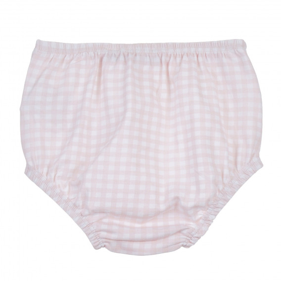 Памучен комплект рокля с гащи за бебе, розов Chicco 256225 7