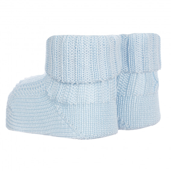 Плетени чорапи за бебе, сини Chicco 256252 2