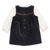 Памучен комплект блуза с рокля за бебе Chicco 256339 4