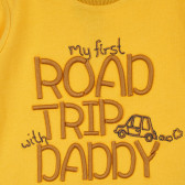 Памучна блуза с апликация за бебе, жълта Chicco 256421 2