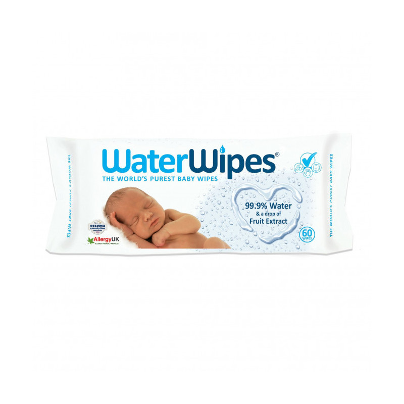 Бебешки влажни кърпички WaterWipes 99.9% вода, 60 бр.  256475