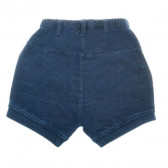 Къси памучни панталони за бебе за момче тъмносини Boboli 25667 2