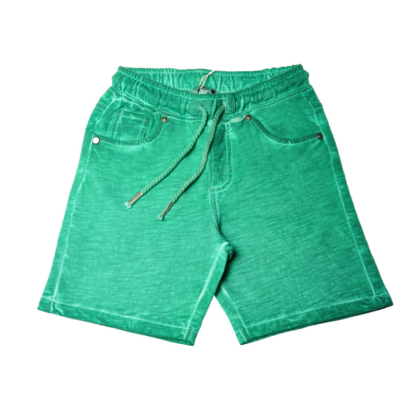 Къси панталони с износен ефект за момче, зелени  25728