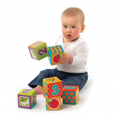 Играчки за баня, меки образователни кубчета - 6 бр. Playgro 257477 2