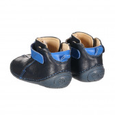 Обувки от естествена кожа със светлосини акценти, тъмносини Chicco 257761 2