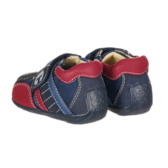 Обувки с червени акценти за бебе, тъмносини Chicco 257779 2
