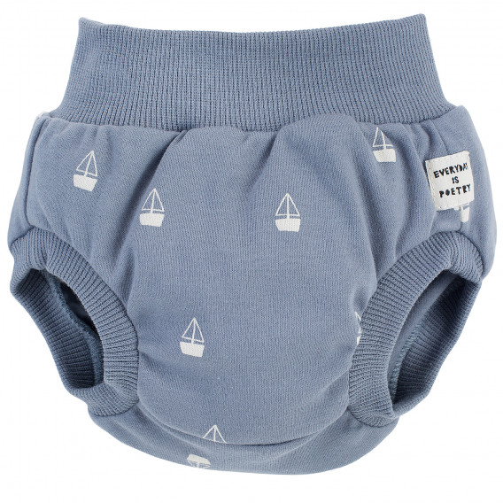Памучни къси панталонки за бебе, сини Pinokio 258014 