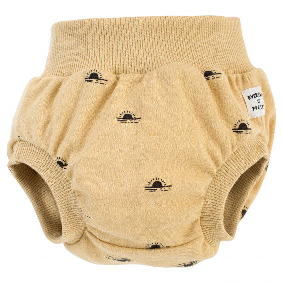 Памучни къси панталонки за бебе, жълти Pinokio 258015 