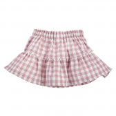 Памучна карирана пола за бебе в бяло и розово Pinokio 258037 