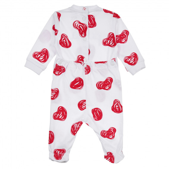 Памучен гащеризон PAPA LOVE ME за бебе, бял Chicco Памучен гащеризон PAPA LOVE ME за бебе, бял Chicco 258240 4